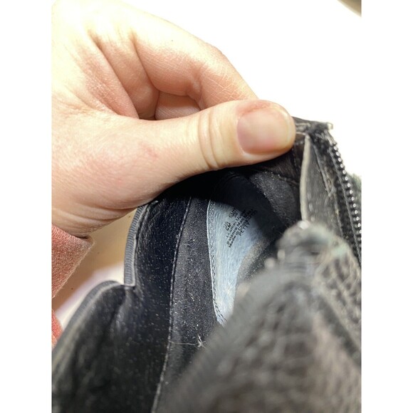 Sam Edelman Petty Leather Zippered Low Heel Ankle Bootie Black Size 6 - Picture 9 of 9
